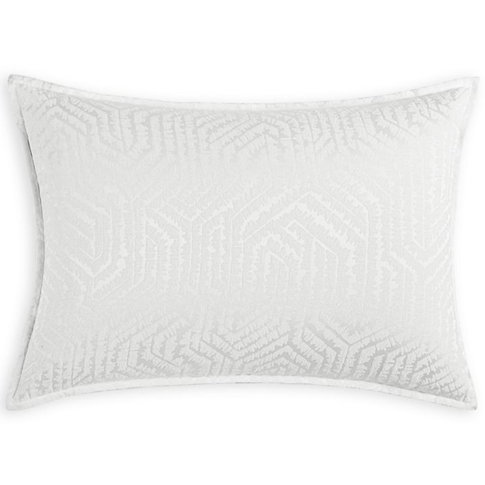 White King Sham from Hotel Collection in Etched Geo 20" x 36"